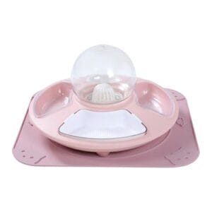 Ceprznvey Cat Feeding Bowls, Kitten Water Container, Multifunctional Feeder Dish for Kittens, Anti-Slip Pet Watering Storage, Automatic Drinking Refill