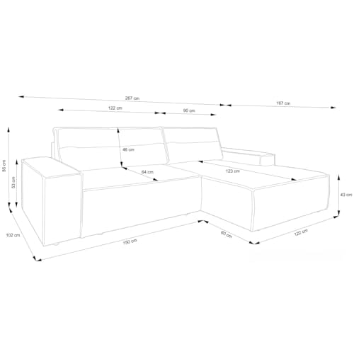 Selsey Sofa Ecksofa Eckcouch Schlafsofa Couch Mit Stauraum Schlaffunktion Pflegeleicht Polyurethanschaum L Form Rechts Farese Beige Cordoptik – Bild 4