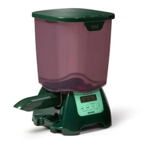 Fish Mate Automatischer Futterautomat für Teichfische, P7000, Regenfest, 7 Liter Fassungsvermögen