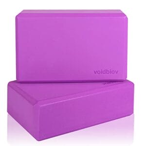 voidbiov Yoga blöcke 2er Set 9 „x6 x3, Stabil rutschfest Eva Schaumstoff, Bietet Unterstützung und Stabilität für Joga Fitness Meditation