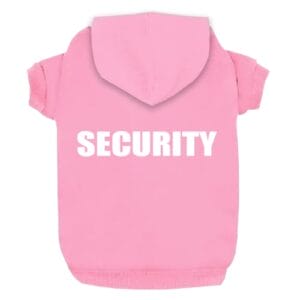 Izefia Hunde Kapuzenpulli Security Rdc Pet Bekleidung Hunde Shirt Wärmer Pullover Baumwoll Jackett Mantel Kleiner Hund Mittlerer Hund Pink XL
