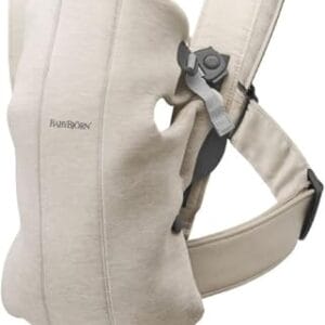 BabyBjörn Babytrage Mini, 3D-Jersey, Hellbeige