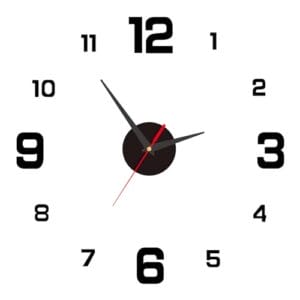 Wanduhr DIY 3D mit Leisem Bewegung, Flat Mute Decor Geschenk Home Office Nach Hause, Restaurant, Büro und Hotel, Wanduhren, an Einer wohnwand Wohnzimmer, Römische Zahlen