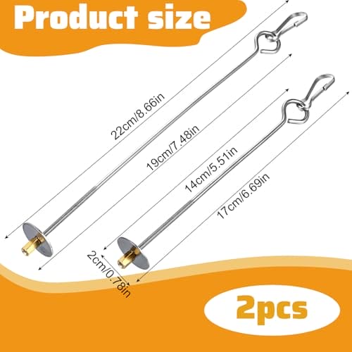 Nogeqi 2 Stück Nymphensittich Futter Hängen, Edelstahl Vogelfutter Wellensittich Käfig Futterspender, Hängende Wellensittiche Futter Halter, Vogel Spielzeug Für Papageien Gemüse Futtersuche (Silber) – Bild 3