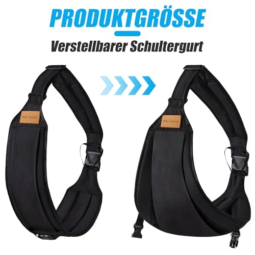 Babytrage Seitlich, Verstellbare Schulter Baby Tragegurt & Multifunktionale Tragegurt für Babys 0-36 Monate (bis 20kg), Seitliche Trage Baby, für Spaziergänge, Einkaufen und Reisen – Bild 3