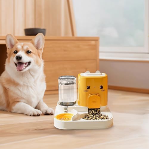 Automatic Cat Feeder - 1.8L, Feeder Dispenser | Large Capacity Treat Dispenser, Bowl Set - Feeding Watering Fountain | Food Container for Pets - Suitable for Dogs, Cats – Bild 3