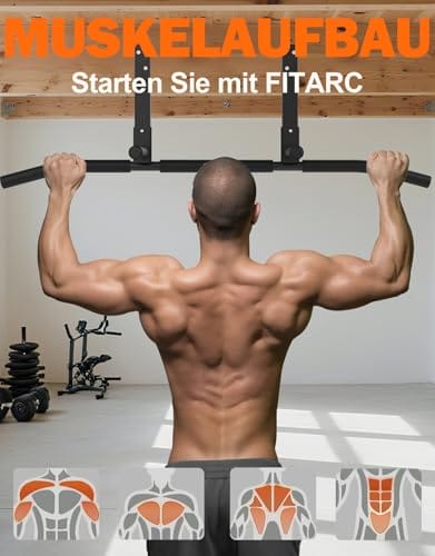 Fitarc Balkenhalterung Klimmzugstange Klimmzugstange Deckenhalterung Heavy Duty Workout für Home Gym – Bild 6