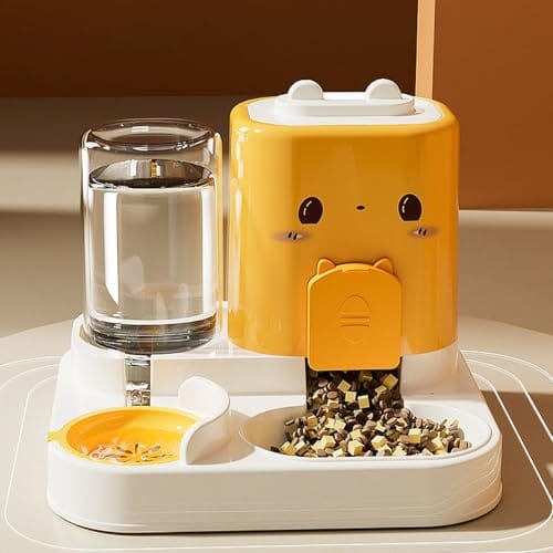 Automatic Cat Feeder - 1.8L, Feeder Dispenser | Large Capacity Treat Dispenser, Bowl Set - Feeding Watering Fountain | Food Container for Pets - Suitable for Dogs, Cats – Bild 4