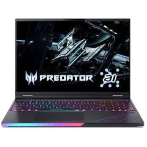 acer Predator Helios 16 AI OLED (PH16-73-94FB) Gaming Laptop 16″ WQXGA OLED 240Hz Display, Intel Core Ultra 9 275HX, 64 GB RAM, 2×1 TB SSD, NVIDIA GeForce RTX 5090, Windows 11, QWERTZ Tastatur