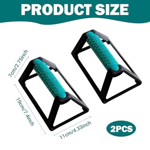 2 Stück Push Up Bars, LiegestüTzgriffe Rutschfest Handstand Griffe mit Rutschfester Basis Calisthenics Equipment Liegestützständer für Home Outdoor Workouts – Bild 3