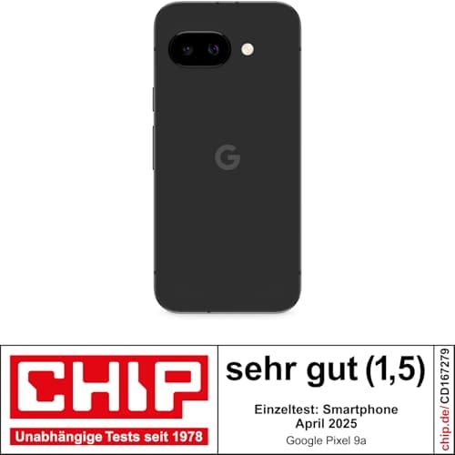 Google Pixel 9a: Android-Smartphone ohne SIM-Lock, mit KI-Kamera, 24 Stunden Akkulaufzeit und leistungsstarken Sicherheitsfunktionen – Obsidian, 128GB – Bild 4