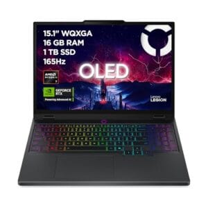 Lenovo Legion 5 Gaming AI Laptop | 15.1″ WQXGA 165 Hz OLED Display | NVIDIA GeForce RTX 5060 | AMD Ryzen AI 7 350 | 16GB RAM | 1TB SSD | Win11 | QWERTZ | Eclipse Black | 3 Monate GamePass