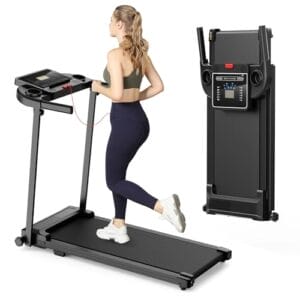 Laufband für Zuhause Walking Pad – Klappbar Laufbänder Elektrisches Laufbänder Schreibtisch Foldable Treadmill for Home Büro Laufpad Leise Klein 10Km/h Tretmühle Klappbares Kleines