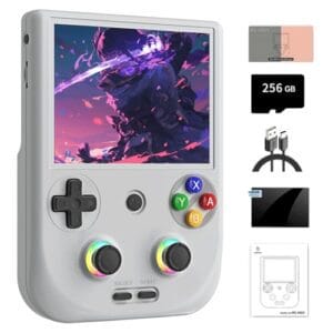NULA RG406V Retro Handheld Spielkonsole, mit 256G TF-Karte / 9000+ Spiele Android 13 Unisoc T820-Prozessor, 4-Zoll-IPS-Touchscreen Arcade Videospielkonsolen, Unterstützt 5G WiFi Bluetooth