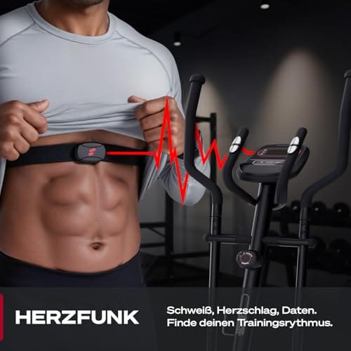 Sportstech Pulsgurt, Herzfrequenzmesser Brustgurt, Bluetooth ANT+, Fitness Tracker für Laufen, Radfahren, Training, IPX4 Wasserdicht, 350 h Batterie, Kompatibel mit Sportstech Live, Wahoo, Polar – Bild 6