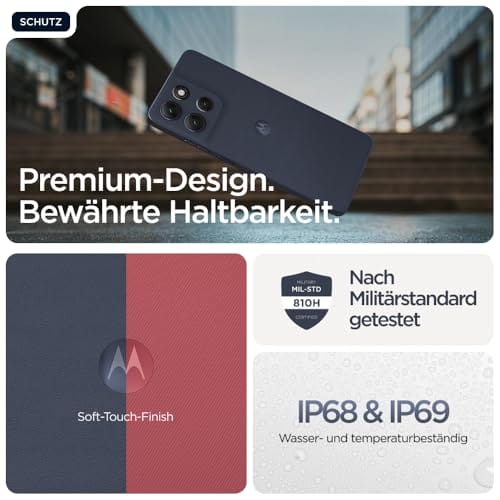 Motorola Moto g86 5G Smartphone (6,67“-Super-HD-Display, 50-MP-Kamera mit Moto-AI, 8/256 GB, 5100 mAh, Android 15) Pantone Spellbound, inkl. Schutzcover – Bild 3