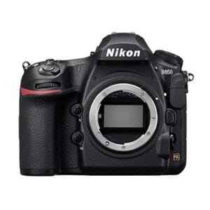 Nikon D850 Vollformat Digital SLR Kamera (45,4 MP, 4K UHD Video incl. Zeitlupenfunktion, EXPEED 6-Prozessor, 3,2 Zoll/8 cm neigbarer Touch-Monitor mit 2,4 Mill. Bildpunkten, WiFi und NFC, SnapBridge)