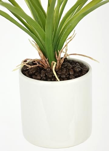 Künstliche Orchidee 40cm im Topf Kunstorchidee Blume Kunstblumen Kunst Orchidee Kunstorchidee Phalaenopsis Kunstpflanze wie echt Hochzeit Deko Seidenblume Real Touch Blüte Tischgesteck, rosa – Bild 4