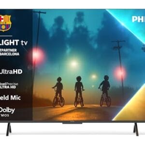 Philips Ambilight 55PUS8200 4K LED Smart TV – 55 Zoll Display mit Pixel Precise Ultra HD, Titan OS, Dolby Vision und Dolby Atmos Sound