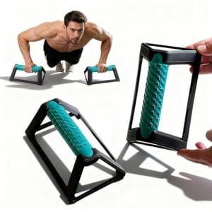 2 Stück Push Up Bars, LiegestüTzgriffe Rutschfest Handstand Griffe mit Rutschfester Basis Calisthenics Equipment Liegestützständer für Home Outdoor Workouts