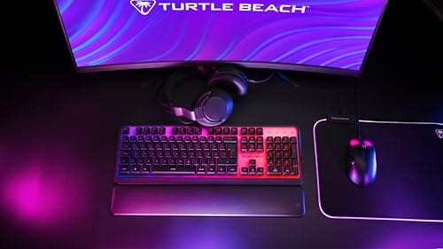 Turtle Beach Magma - Membrane RGB Gaming Keyboard mit Membrantasten, Advanced Anti-Ghosting, Easy-Shift Technologie, RGB-Beleuchtung, abnehmbare Handballenauflage – Bild 3