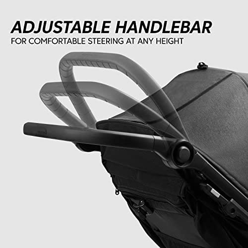 Baby Jogger City Mini GT2 All-Terrain Kinderwagen | Leichter, faltbarer Kinderwagen | Opulent Schwarz – Bild 6