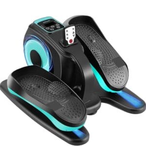 Rollingsurfer Mini Elektrischer Ellipsentrainer, Fußtrainer Elektrisch mit Anzeige und Fernbedienung, Motorisierter Beintrainer im Sitzen zur für Senioren und Erwachsene