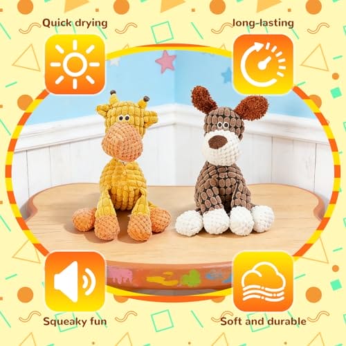 Lamvpiny 2PC Dog Toy, 2025 New Dog Toy, Squeaky Dog Toys, Indestructible, Soft Puppy Toy for Small, Medium and Large – Bild 3