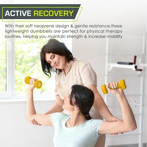 ProsourceFit 2er Set Neopren Kurzhanteln beschichtet für rutschfesten Griff – Bild 6