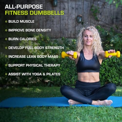 ProsourceFit 2er Set Neopren Kurzhanteln beschichtet für rutschfesten Griff – Bild 5