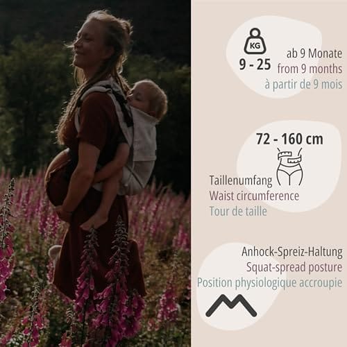 Hoppediz Buckle Toddler, Babytrage für Kleinkinder (9-25 kg), Design Lanzarote – Bild 4