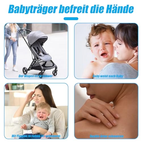 Babytrage Seitlich, Verstellbare Schulter Baby Tragegurt & Multifunktionale Tragegurt für Babys 0-36 Monate (bis 20kg), Seitliche Trage Baby, für Spaziergänge, Einkaufen und Reisen – Bild 8