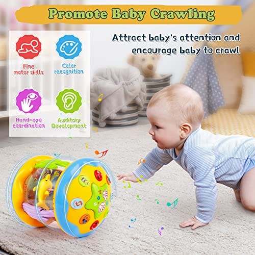 m zimoon Baby Spielzeug ab 6 Monate, Drehender Projektor Kinderspielzeug mit Licht & Musik, Kinder Geschenke für ab 6-18 Monate Lernspielzeug für Kleinkind, Musikspielzeug ab 1 2 Jahr mädchen Jungen – Bild 4