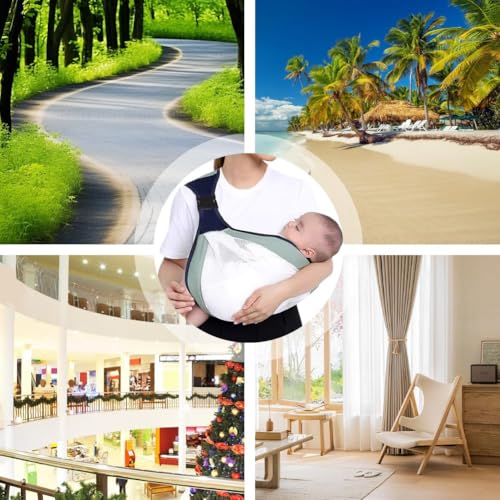 Babytrage Seitlich, Kindertrage, Tragetuch Baby Neugeboren, Toddler Carrier, Babytragetücher für Babys von 0 bis 48 Monaten, Kleinkinder bis 20kg, Hochwertige Materialien,Ergonomisches Design – Bild 8