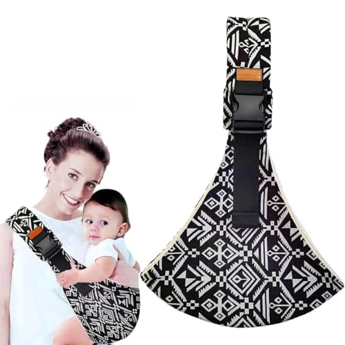 Baby Carrier Side, Babytrage Seitlich Baby, Neugeborene Bis Kleinkinder, Verstellbare Ergonomisch Toddler Carrier, Doppeltes Schnallen-Design, Kann Vor Und Nachher Eingestellt Werden, Schwarz – Bild 3