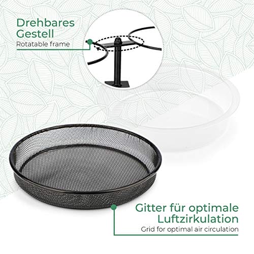 WILDLIFE FRIEND I Vogelfutterspender und Vogeltränke hängend - mit Balkonhalterung ? 18cm I 2-in-1 Vogeltränke Balkon, Vogelhaus Garten Metall für Sommer Vogelfutter – Bild 5