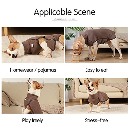 Heywean Dog Sweatshirt Stretch Fleece Weste Warmer Hundepullover Pullover für kleine und mittlere Hunde Haustier Winterkleidung für den Innen- und Außenbereich – Bild 5