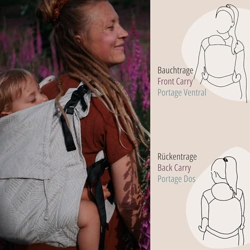 Hoppediz Buckle Toddler, Babytrage für Kleinkinder (9-25 kg), Design Lanzarote – Bild 5
