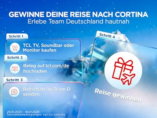 TCL 55T69C 55 Zoll QLED, Direct LED TV, 4K HDR TV, Smart Google TV (Dolby Vision & Atmos, Motion Clarity, Kompatibel mit Google Assistant & Alexa) – Bild 5