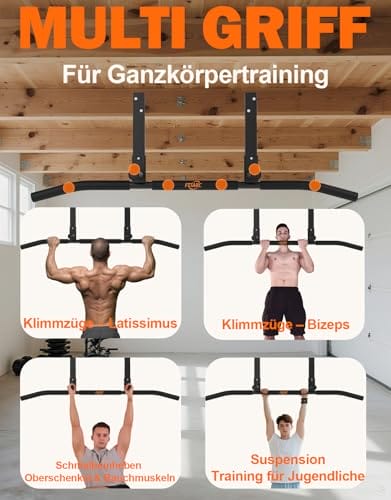 Fitarc Balkenhalterung Klimmzugstange Klimmzugstange Deckenhalterung Heavy Duty Workout für Home Gym – Bild 4