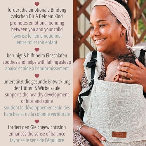 Hoppediz Buckle Toddler, Babytrage für Kleinkinder (9-25 kg), Design Lanzarote – Bild 6