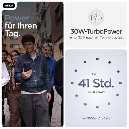 Motorola Moto g86 5G Smartphone (6,67“-Super-HD-Display, 50-MP-Kamera mit Moto-AI, 8/256 GB, 5100 mAh, Android 15) Pantone Spellbound, inkl. Schutzcover – Bild 6