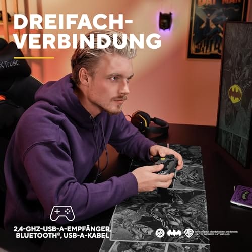 GXTrust 542BM Muta PC & Nintendo Switch Controller Kabellos, Bluetooth/RF/USB, 75% Recycelten Materialien, Aufladbare Batterie, Wireless Gamepad für Computer, Switch OLED/Lite, Android – Bild 4