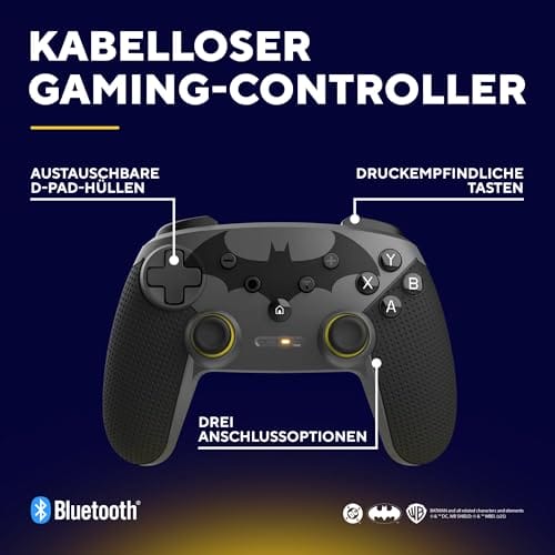 GXTrust 542BM Muta PC & Nintendo Switch Controller Kabellos, Bluetooth/RF/USB, 75% Recycelten Materialien, Aufladbare Batterie, Wireless Gamepad für Computer, Switch OLED/Lite, Android – Bild 3